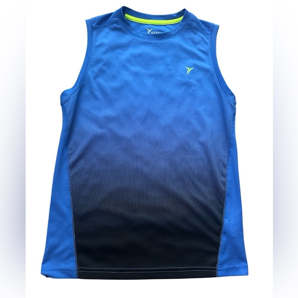 Old Navy Active Blue Go-Dry Sleeveless Performance Tank Boys Medium 8